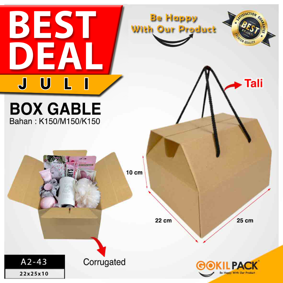 

Dus Box Hampers Kardus Jumbo Gable Tentengan - A2-43