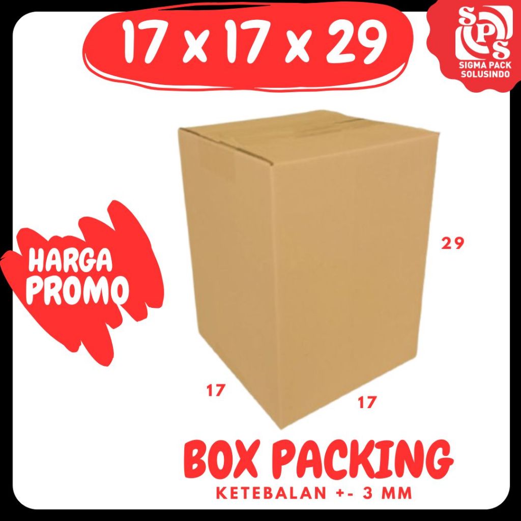 

Box 17x17x29 Kardus A1 Packing Karton Dus Kotak Kemasan Minyak Dinamo Botol Jamu Madu Zigma Shop