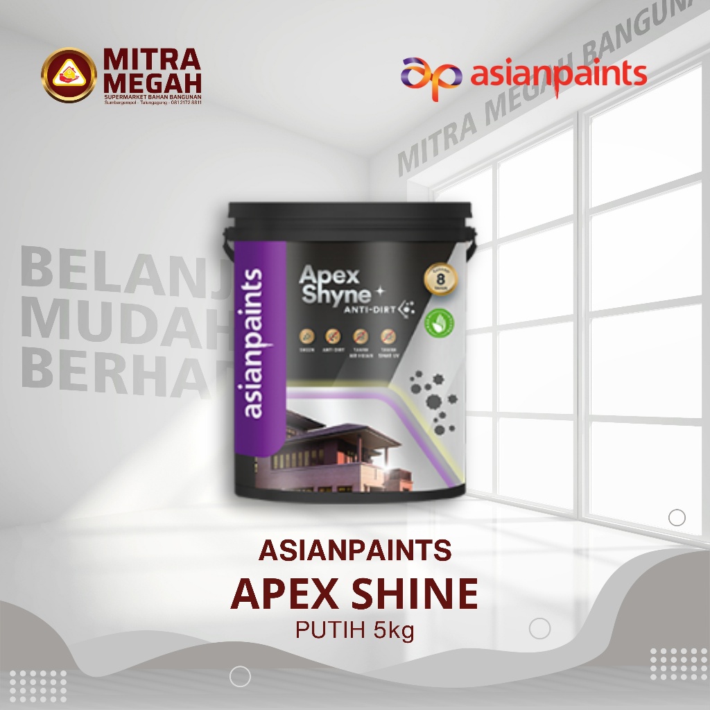 CAT-ASIAN PAINT APEX SHYNE PUTIH