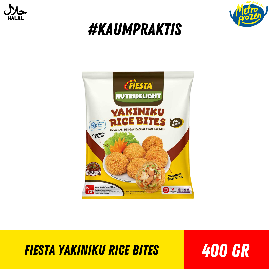 

FIESTA Yakiniku Rice Bites 400gr //bola nasi dengan daging ayam yakiniku