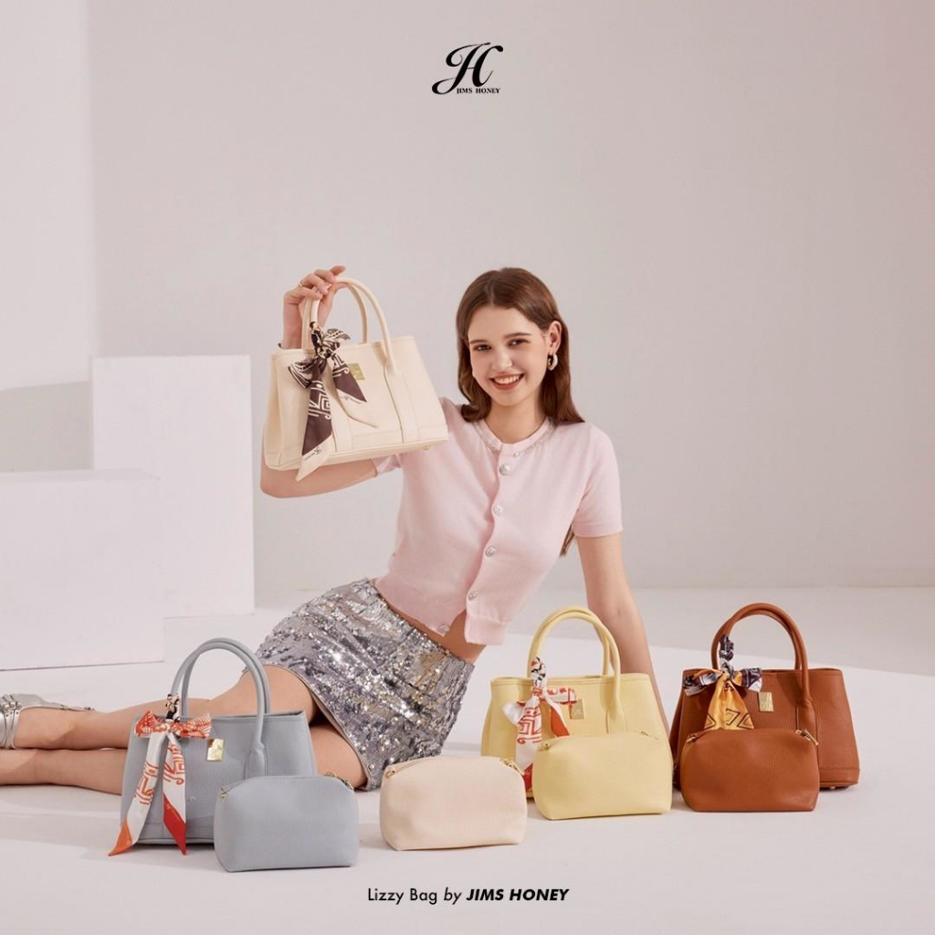 JIMS HONEY LIZZY BAG Tas Selempang dan Hand Bag Wanita Slingbag Cewek Jimshoney Trendy Elegan Kulit