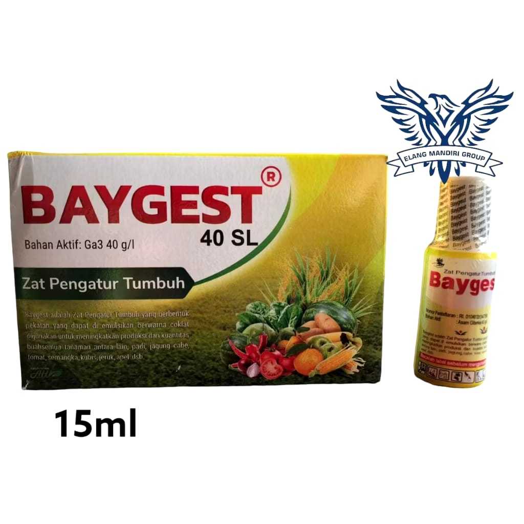 Baygest 15ml ZPT 40SL Asam Giberelet 40g/l Zat Pengatur tumbuh pada tanaman Arena Hormon