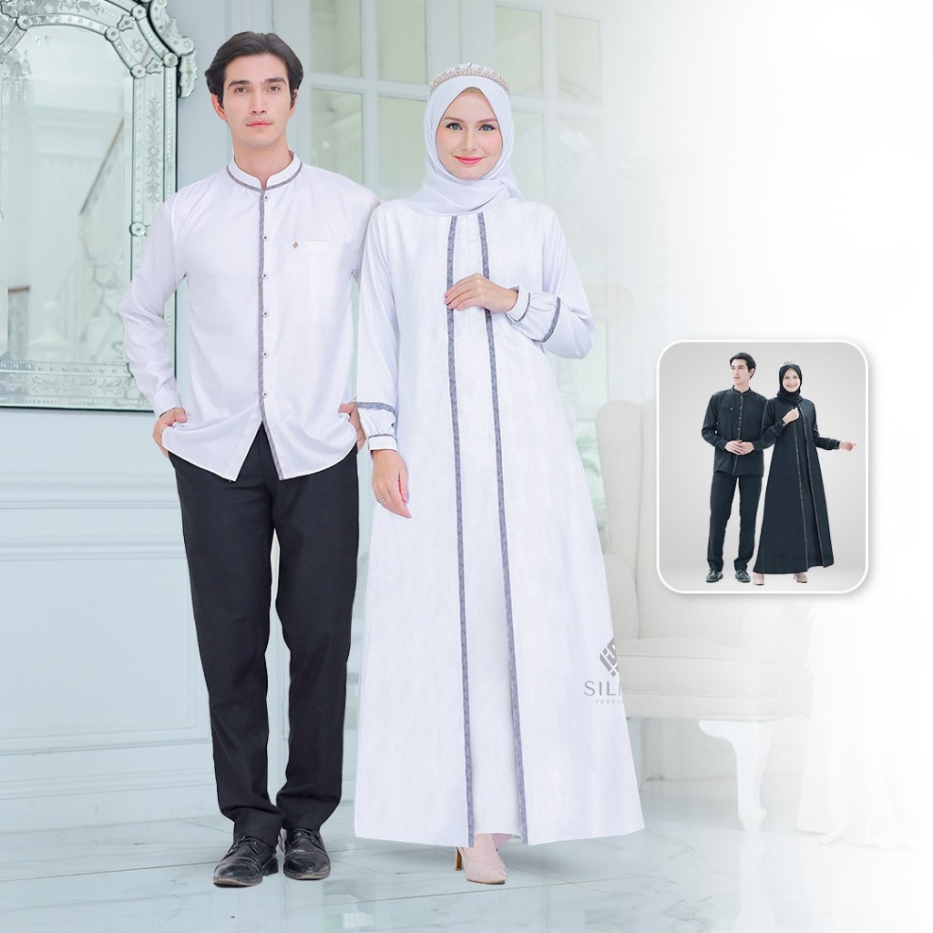 Khadijah | Madani By Silmi - Gamis Couple Pasangan - Gamis Abaya Remaja - Abaya Muslim Wanita - Abay