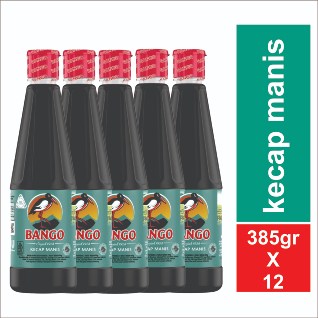 

BANGO KECAP MANIS BOTOL 1 LUSIN 12X385GR BOTOL