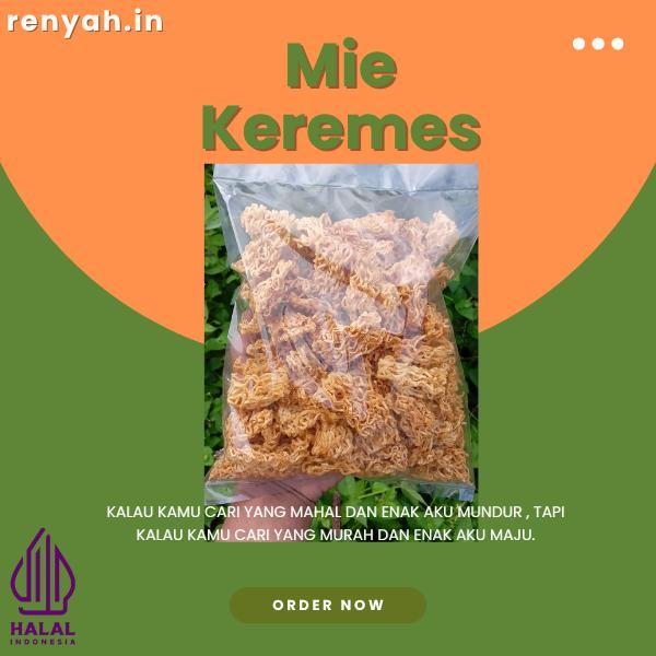 

Mie Keremes Goreng Pedas Gurih Renyah Kering Cemilan