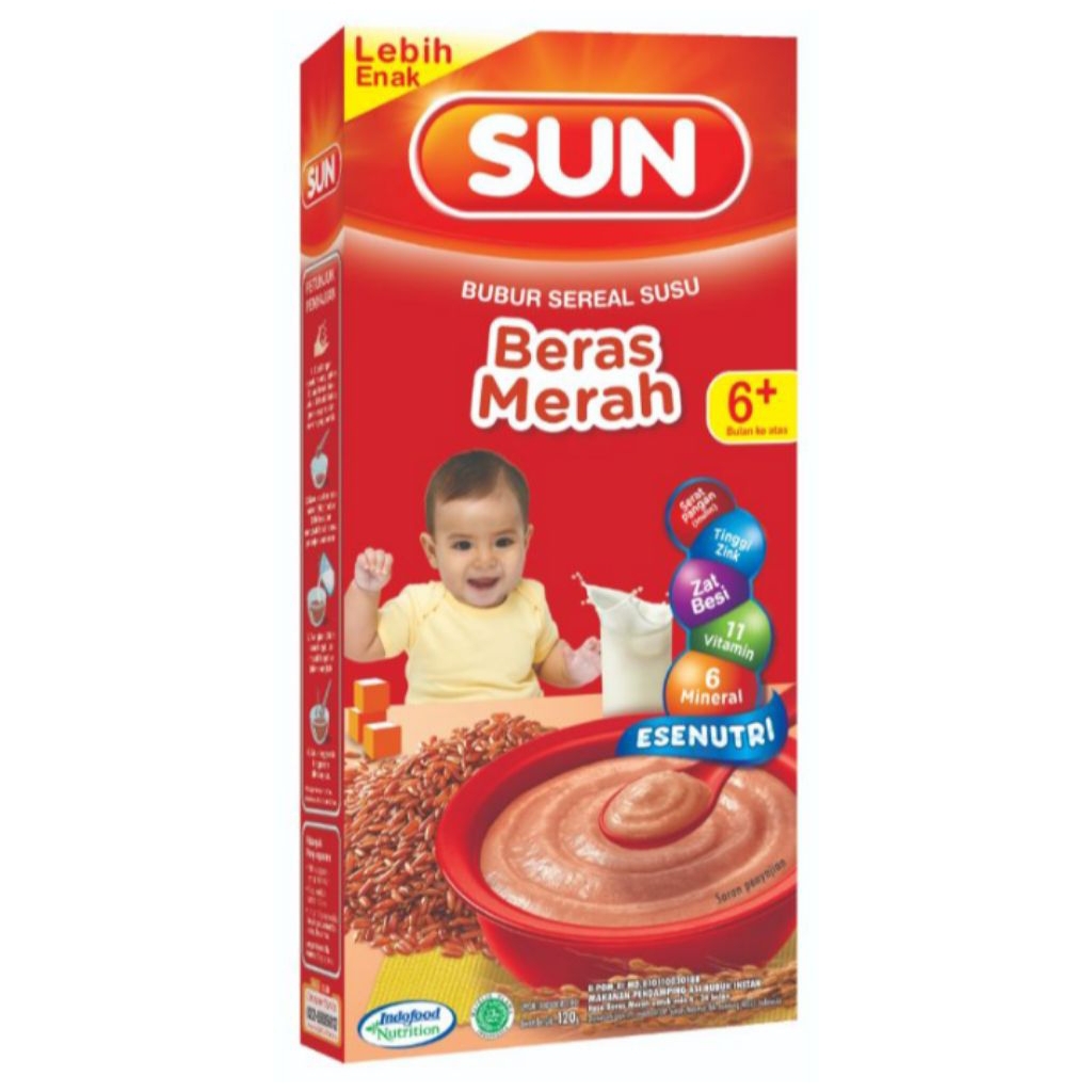 Sun Bubur Bayi Beras Merah 120gr