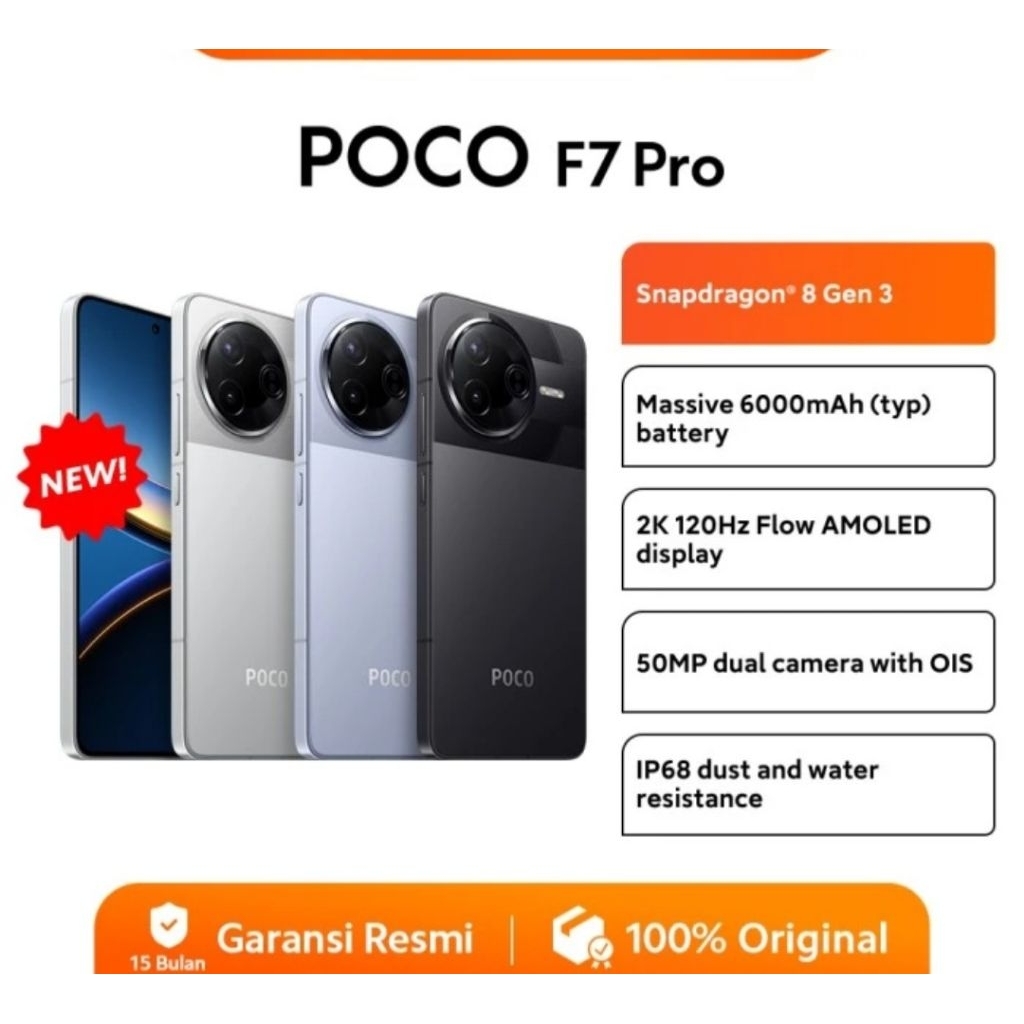 POCO F7 PRO 5G RAM 12/512 GARANSI RESMI TAM