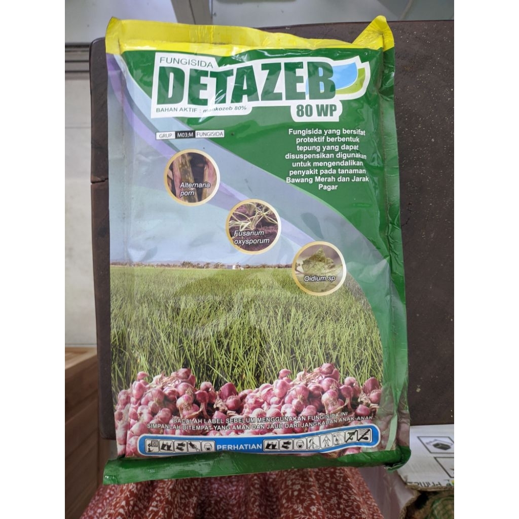 Fungisida Palawija Detazeb 1 Kg - Fungisida Bahan Aktif Mankozeb 80WP