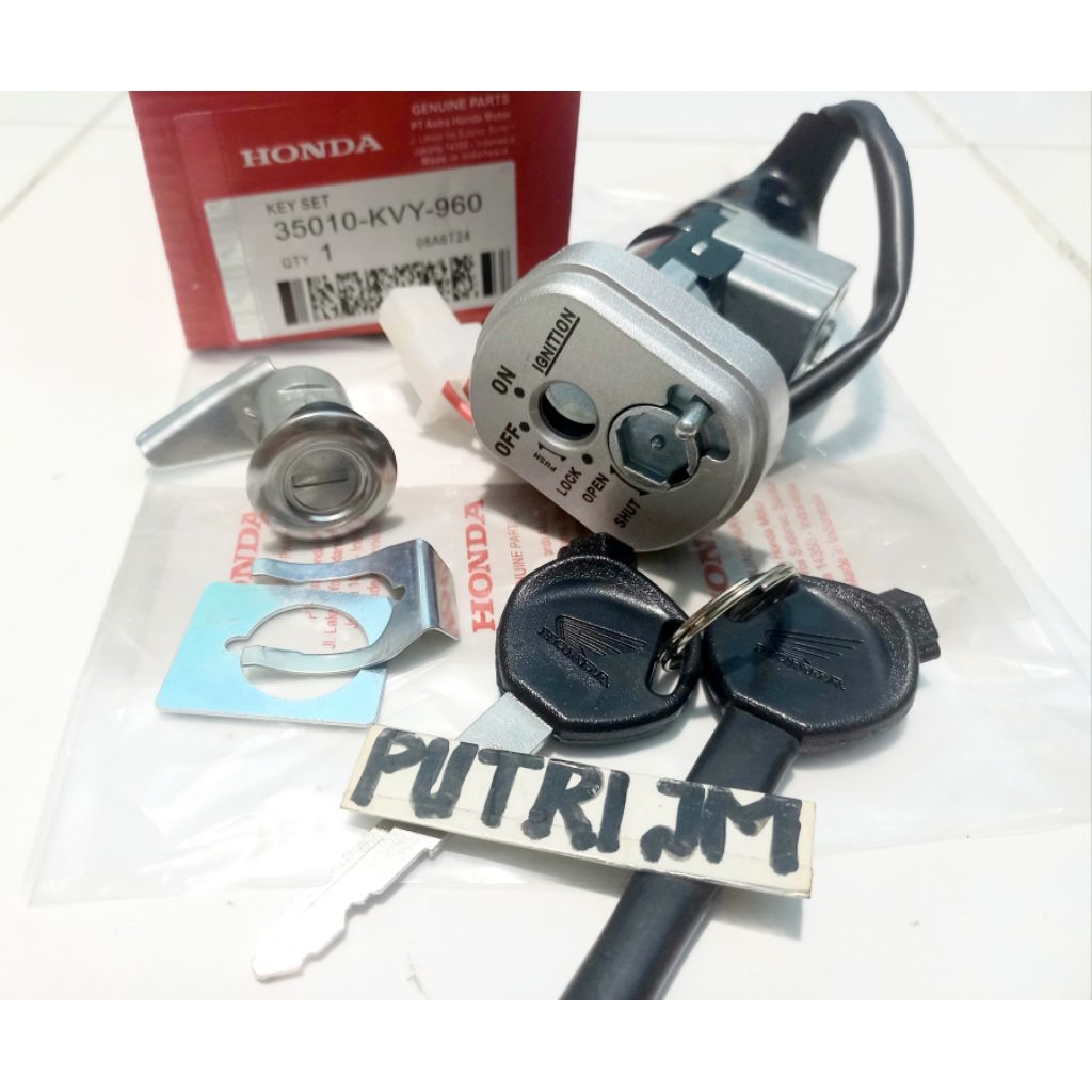 kunci kontak original beat karbu beat lama asli KVY