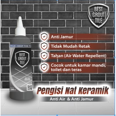 TILE REFORM TILE GROUT PENGISI NAT KERAMIK ANTI JAMUR `BEST GROUT TILE ORIGINAL - NAT KERAMIK