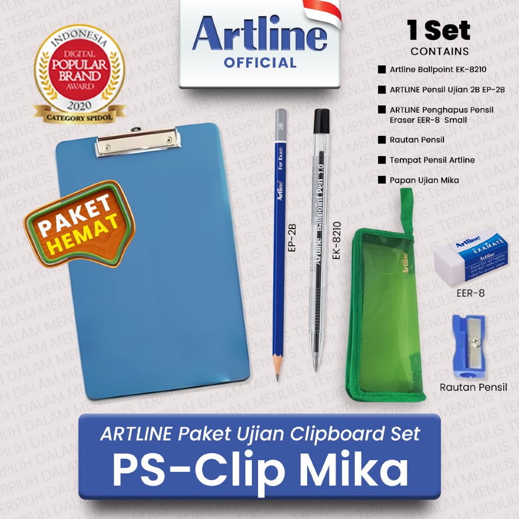

ARTLINE Exam Set Paket Ujian Set Alat Tulis Hemat