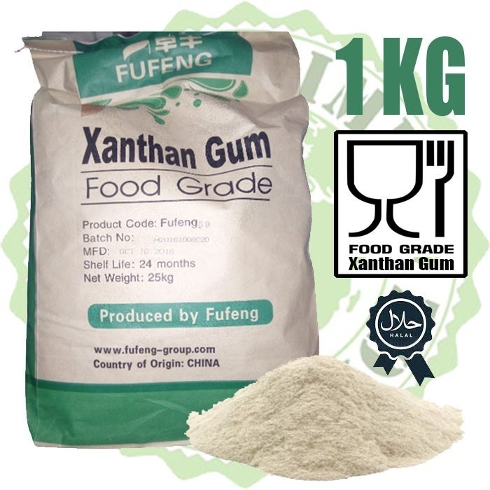 

Xanthan Gum 200Mesh 1 Kg / Xantan / Pengental dan Emulsifier Makanan