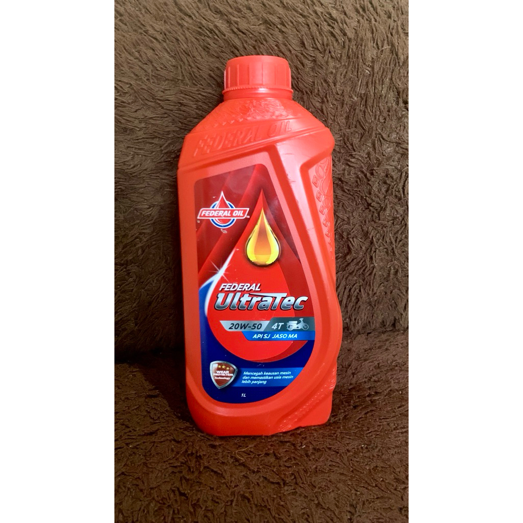 Oli federal Ultratec 1 Liter 20W-50 4T Dijamin 100% ORI(ASLI)