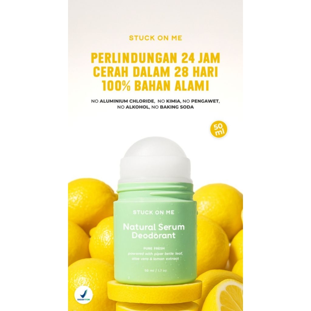 Stuck On Me - Natural Serum Deodorant