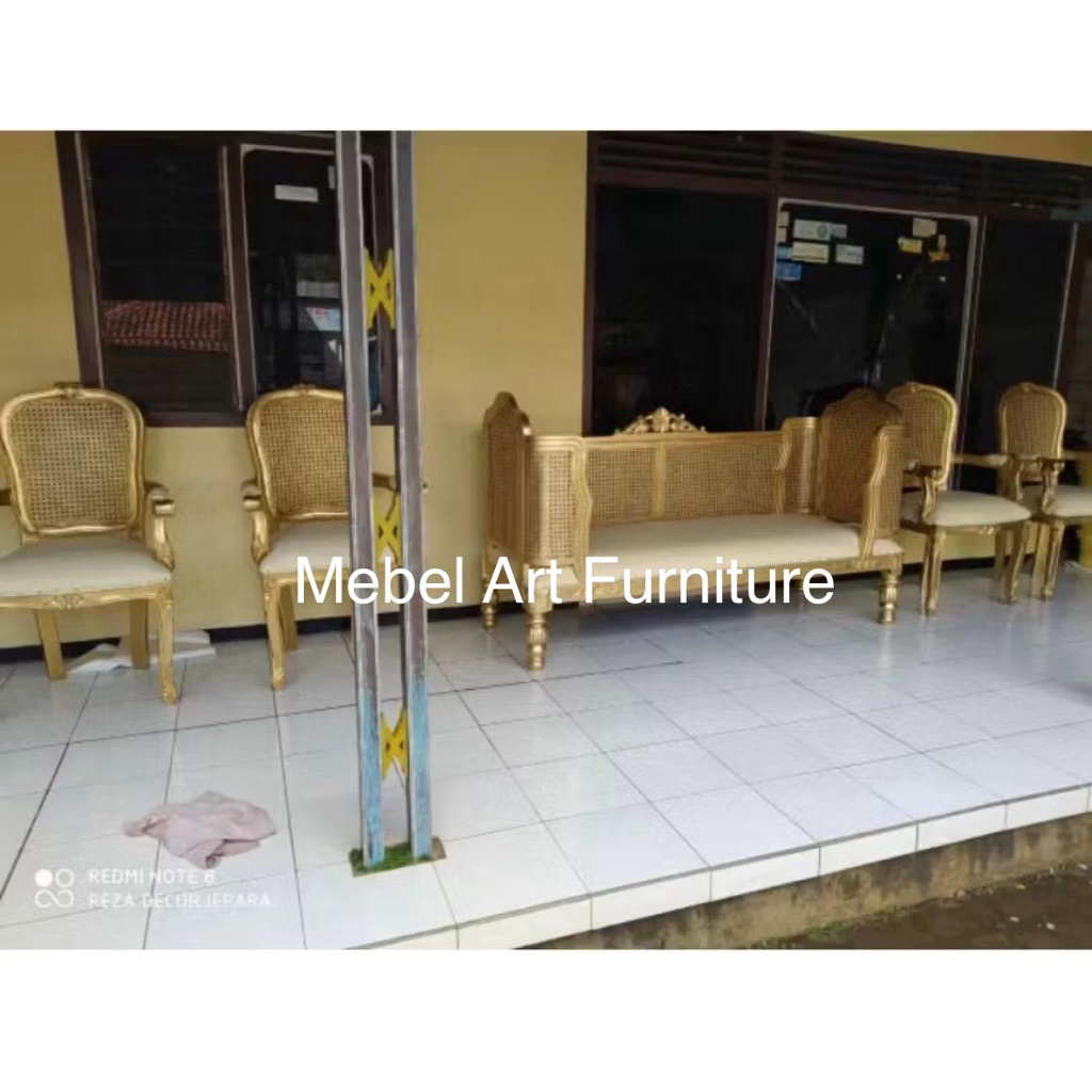 kursi pelaminan doyok rotan set besan kotak rotan tanganan , kursi pelaminan modern