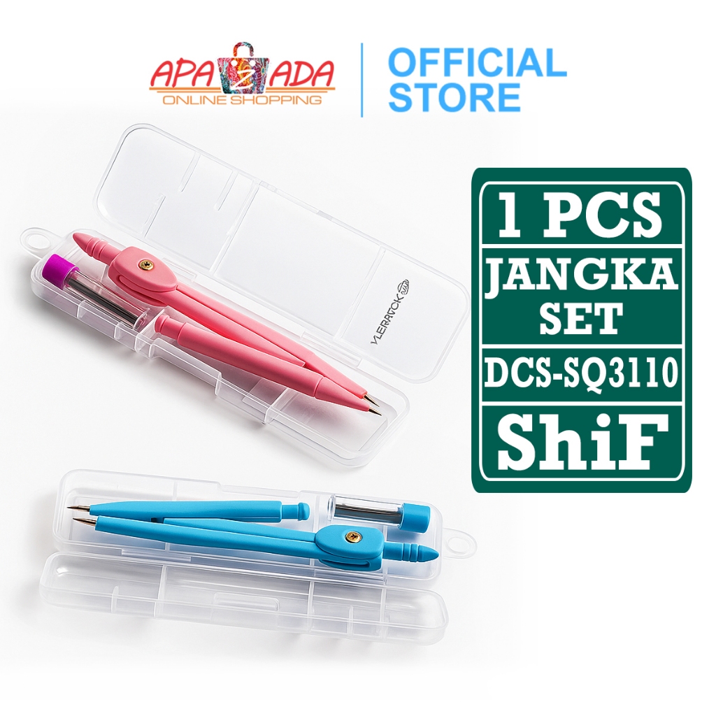 

Apazada - Jangka Set Satuan [2 Pcs Jangka] / Math Set / Drawing Compass Set No.3009