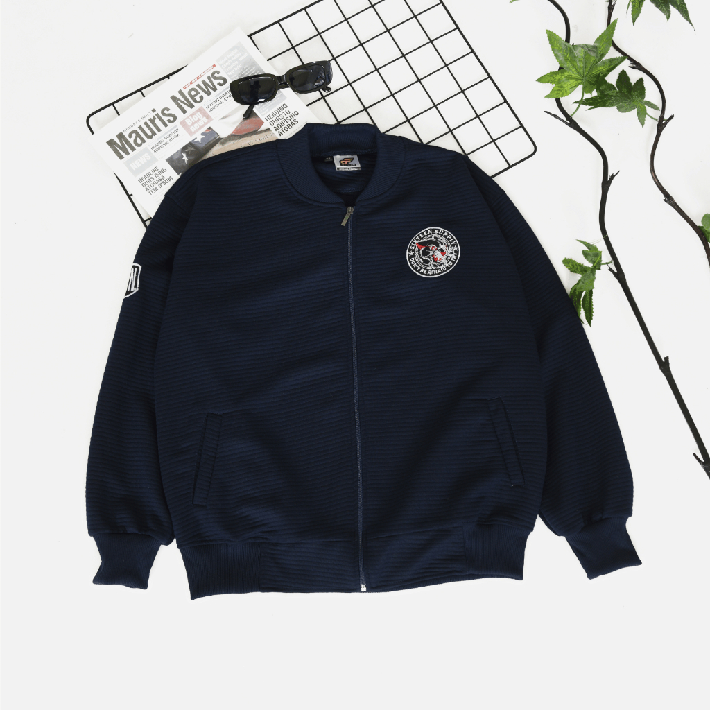 Jaket Comfy Bomber Ottoman Knitt | Jacket Anak Tanggung Remaja Usia 9-12 Tahun Jaket Bomber anak