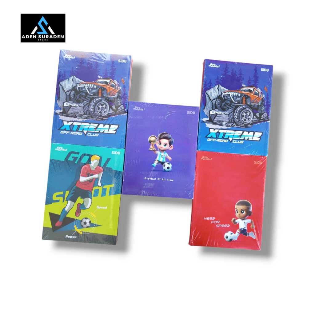 

[Whispers] A05 ADENSURADEN 1 PACK BUKU SIDU 38 LEMBAR COVER ANAK LAKI-LAKI ISI 10 BUKU MURAH