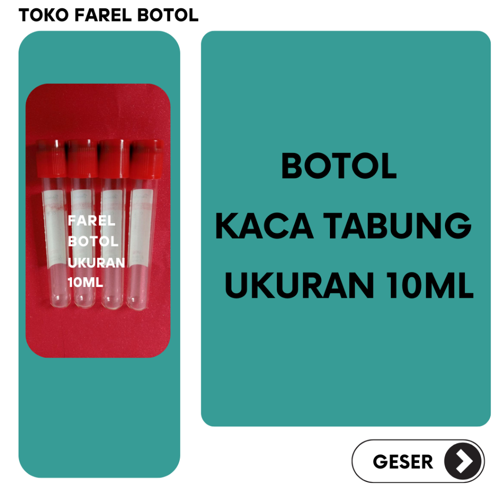 tabung reaksi 10 ml Barang Rekondisi / Bekas