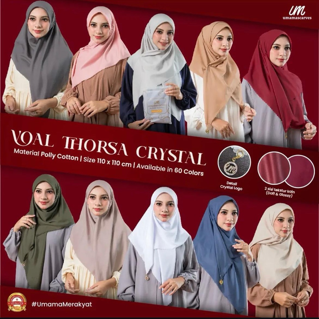 VOAL THORSA CRYSTAL UMAMA SCARVES