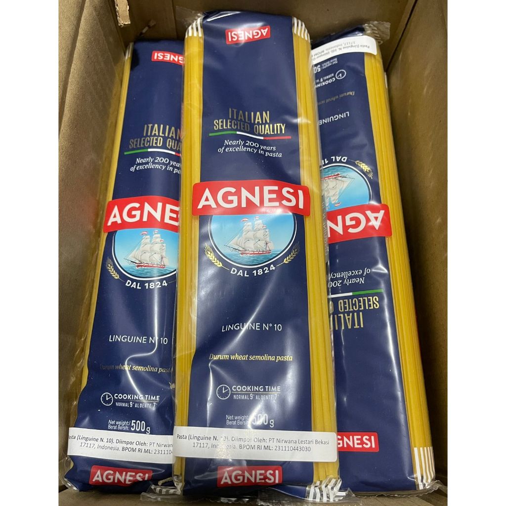 

Agnesi Linguine 500gr - Pasta pasta Italia - sameday/instant only