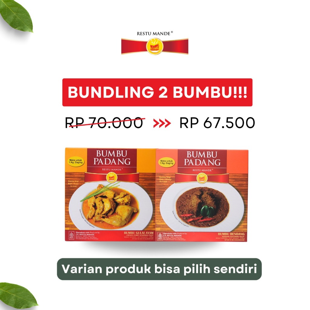 

Restu Mande Bundling 2 Bumbu Padang