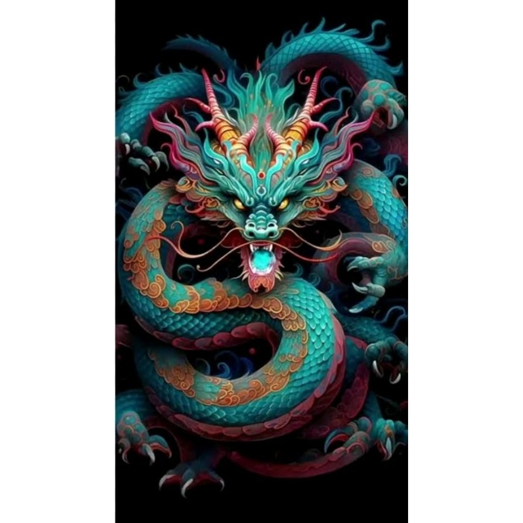 

stiker 3D naga keren, stiker print sudah cutting, size 15 x 20 cm, anti air