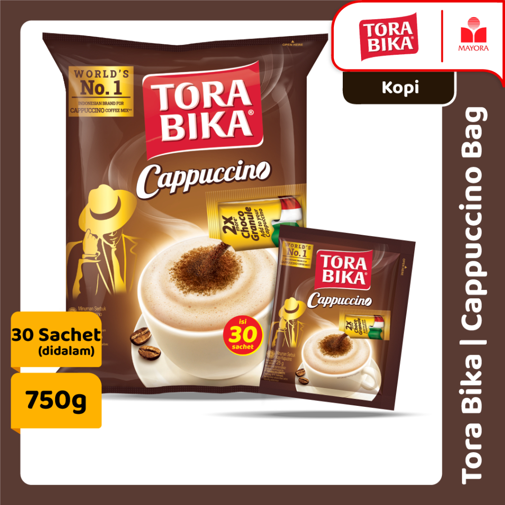 

Torabika Cappuccino Bag 30 Sachet @25 Gr