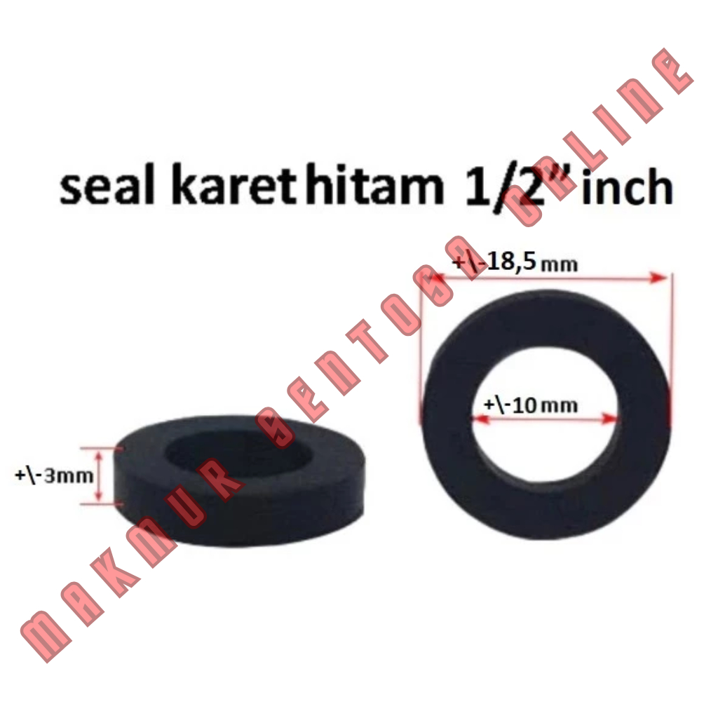 Karet Seal 1/2 " Kran Keran Selang Shower Biasa Selang O Ring