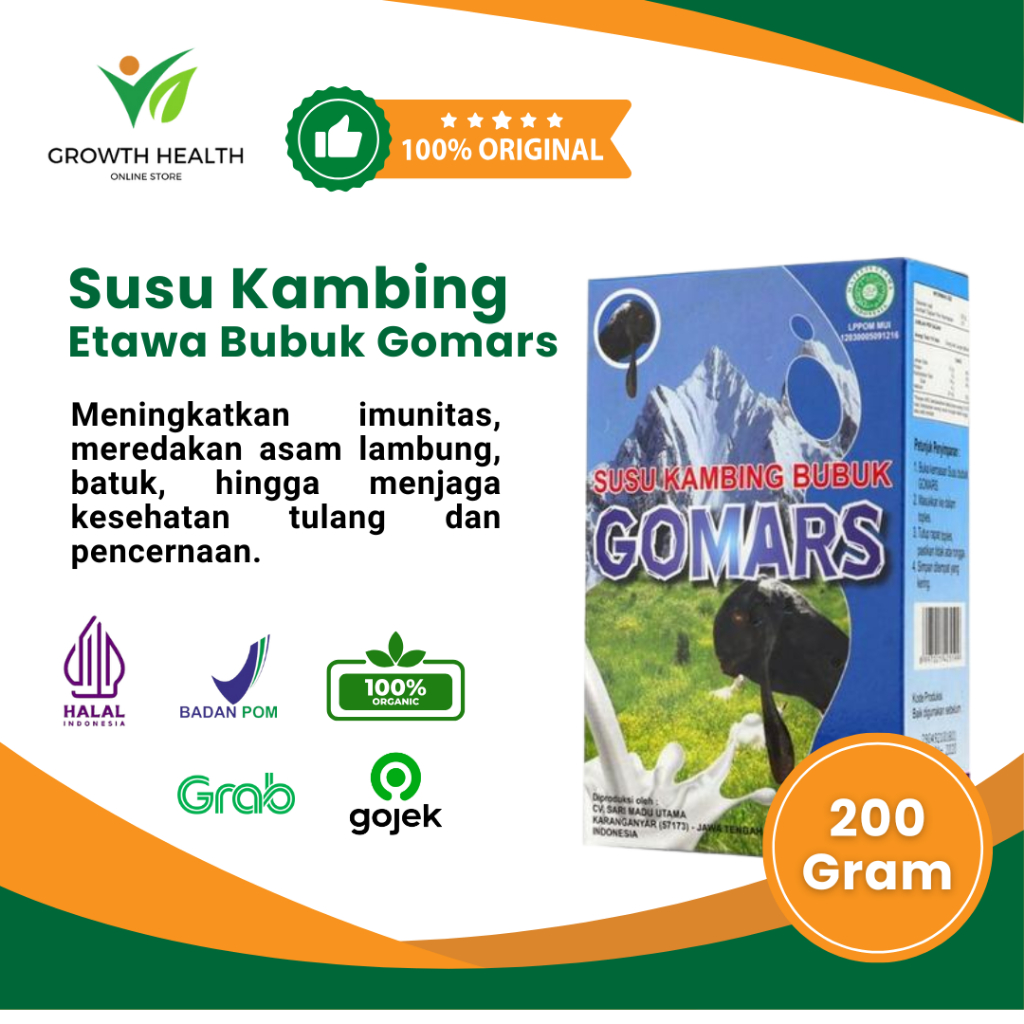 

Original Susu Kambing Etawa Bubuk Gomars Murah BPOM