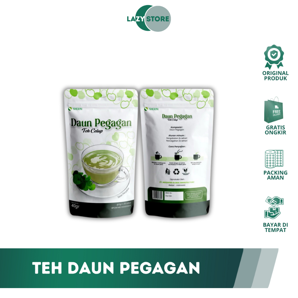

[ ] - TEH CELUP DAUN PEGAGAN SHERIN ISI 20pcs 40gr , mencegah kepikunan, menjaga daya ingat tetap tajam , membantu penyembuhan luka , membantu percepat penyembuhan luka