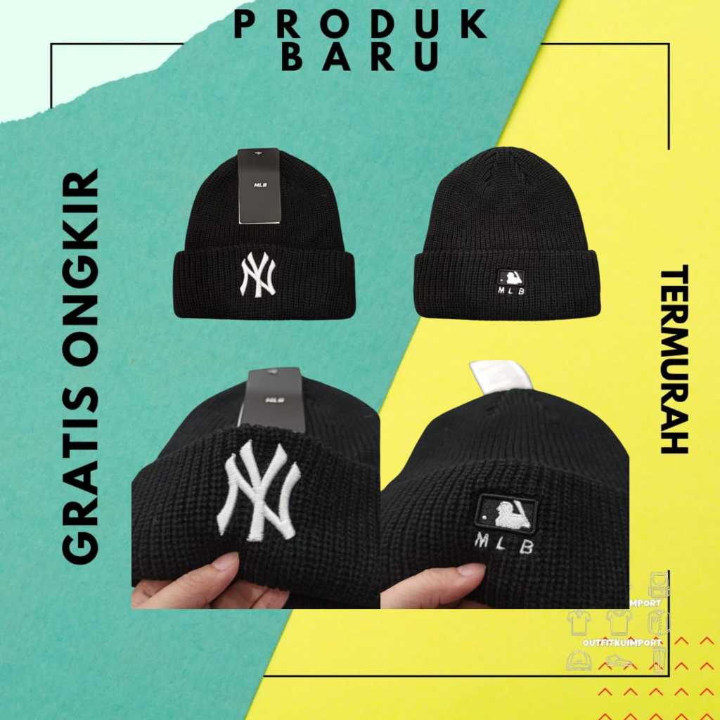 K-091 Kupluk NY MLB Black Logo White