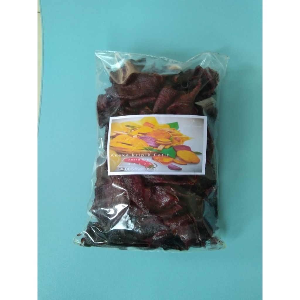 

KERIPIK UBI UNGU manis renyah perbungkus ukuran plastik 17x30
