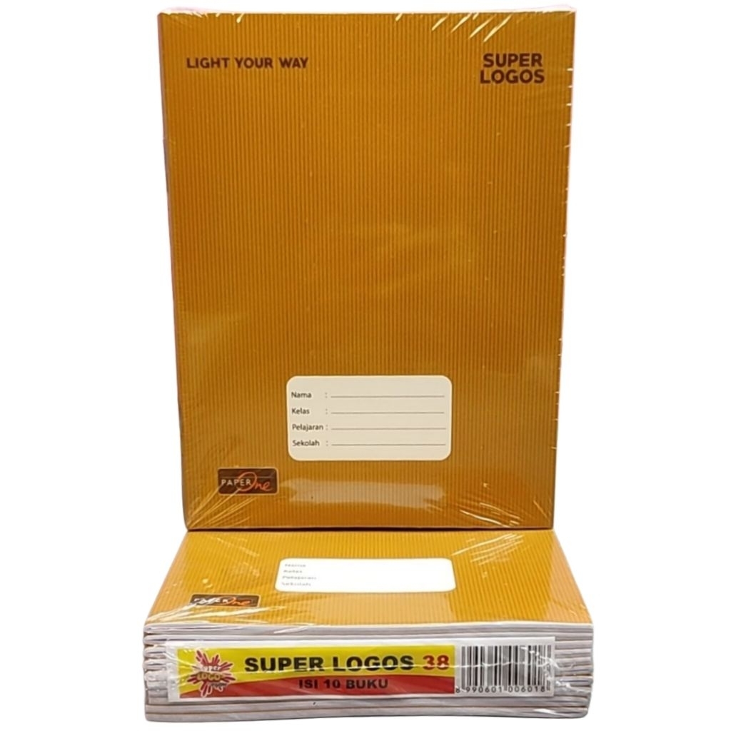 

Buku Tulis Sampul Coklat SuperLogos By Vision isi 38Lembar (1pack) Stationery