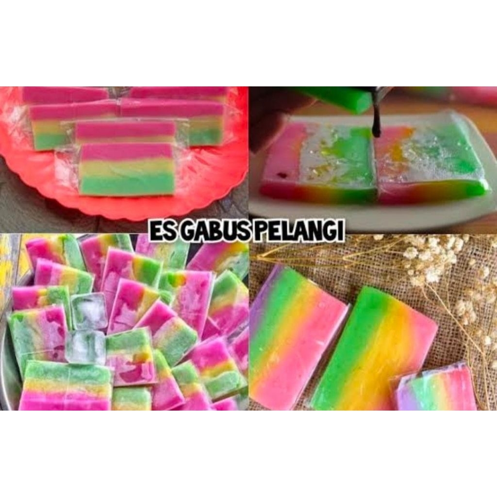 

Es Kue Gabus Pelangi