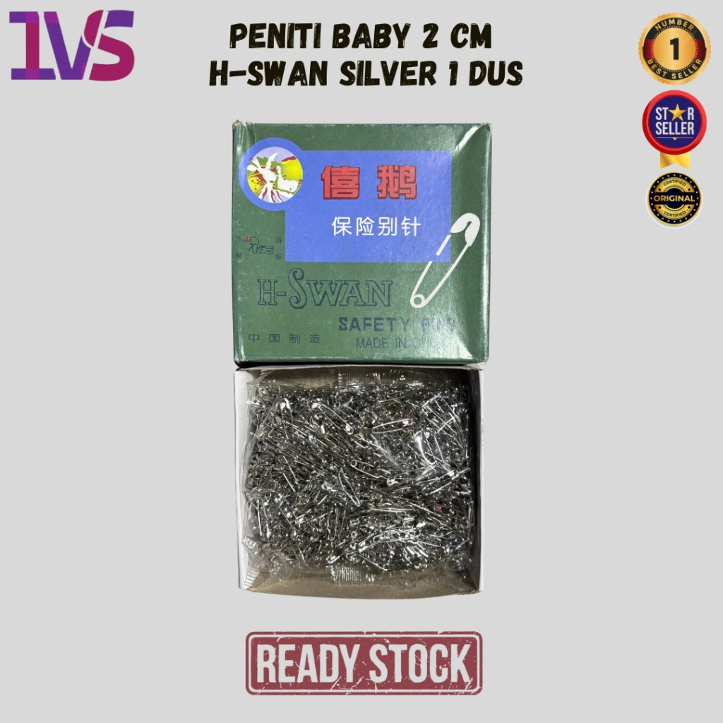 

Peniti Baby 2 Cm H-Swan Silver 1 Dus Original Product