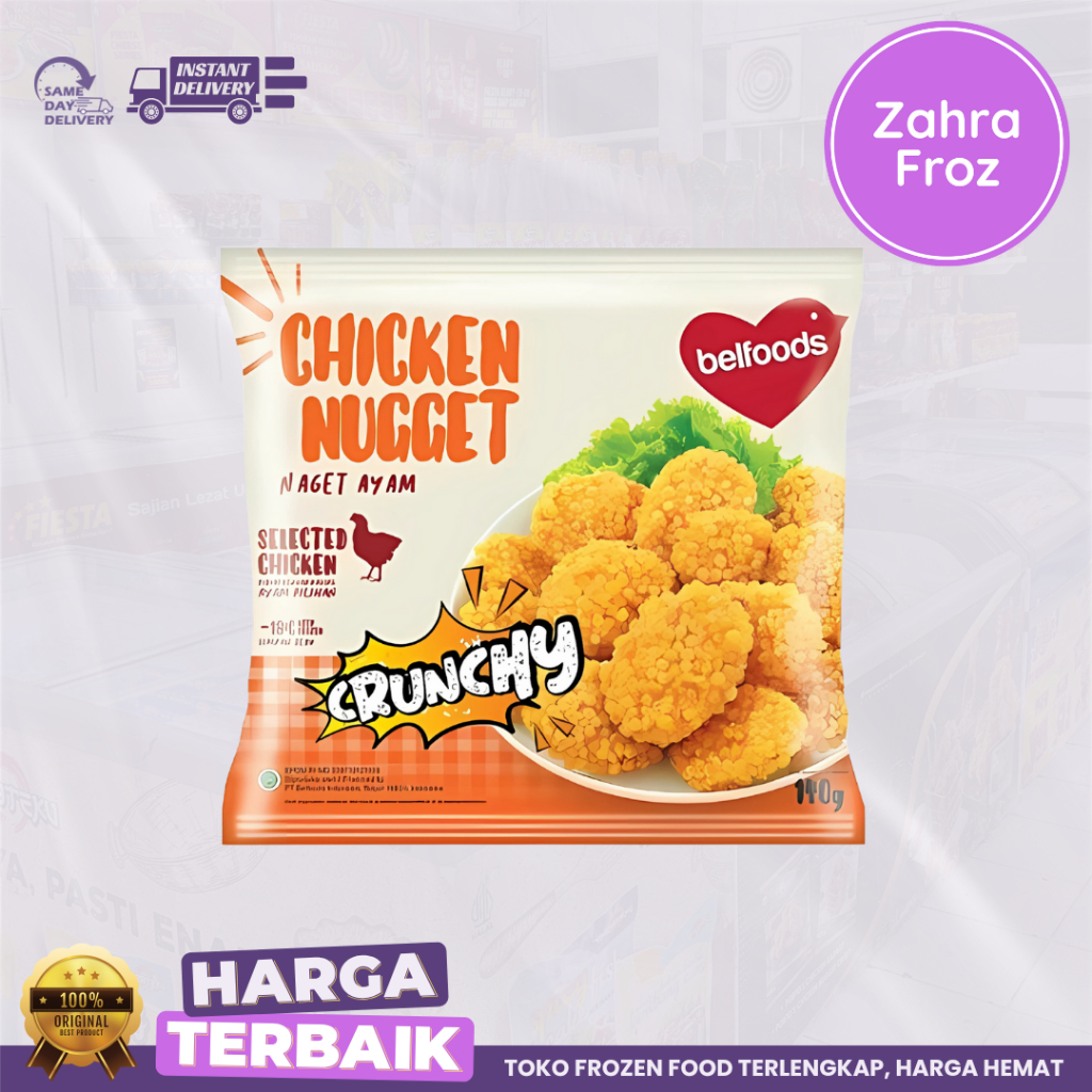 

BELFOODS CRUNCHY NUGGET 140 GR