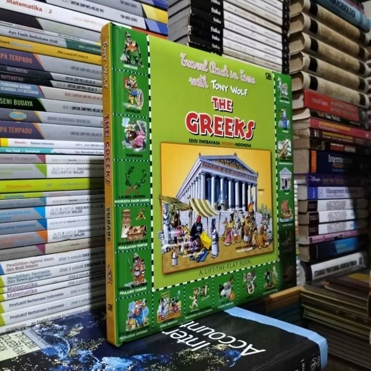 ORIGINAL BUKU TRAVEL BACK IN TIME WITH TONY WOLF THE GREEKS