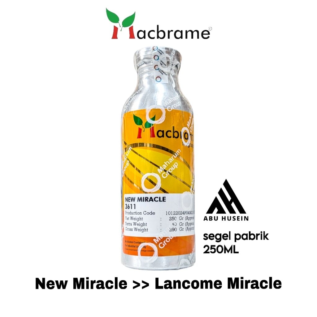 NEW MIRACLE 250ML PRODUK MACBRAME SEGEL PABRIK (untuk keterangan baca deskripsi produk)