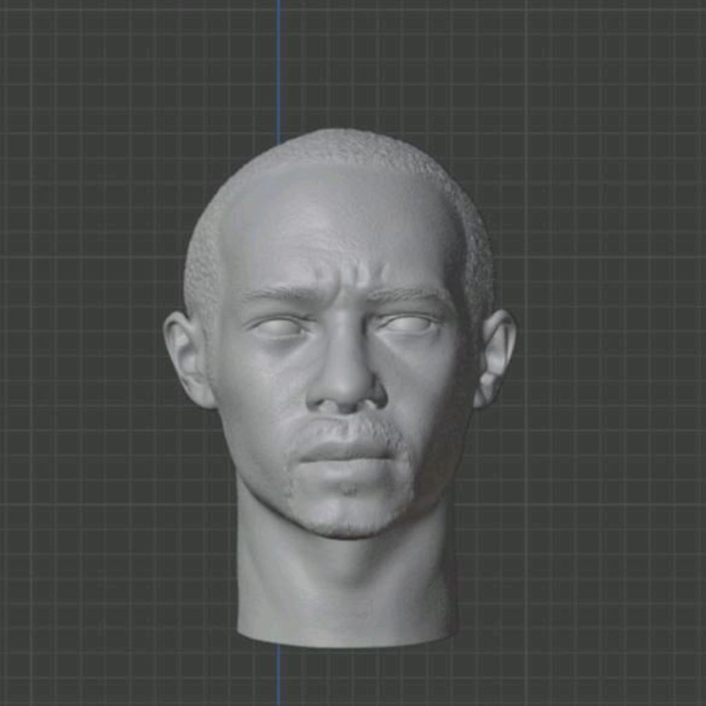 Headsculpt HS Kepala Sam Wilson Captain America brave new world Anthony Mackie with neck Muff Toy AD