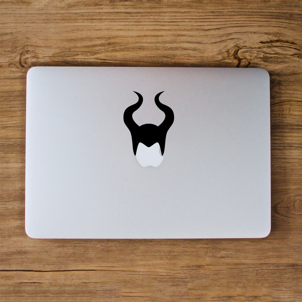 Stiker Maleficent Horns Headband Apple Macbook - Laptop Decal Macbook Sticker