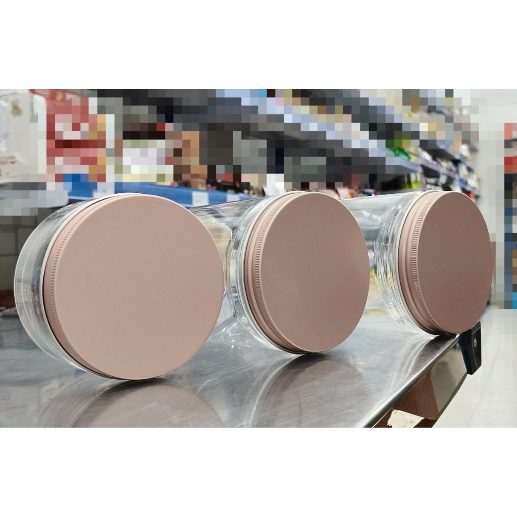 Toples Plastik Tabung Tutup Rose Gold/Toples Tabung Plastik Foodgrade