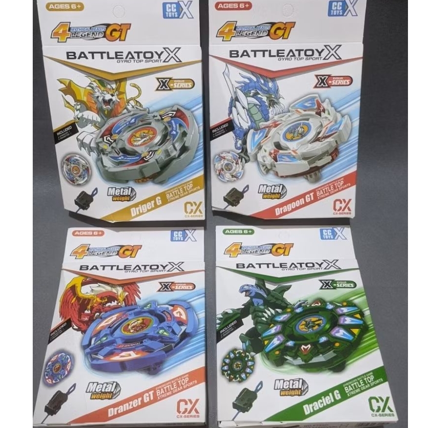 Beyblade X Bakuten GT & G Series Dragoon Drigger Dranzer Draciel 4 Mythical Beast