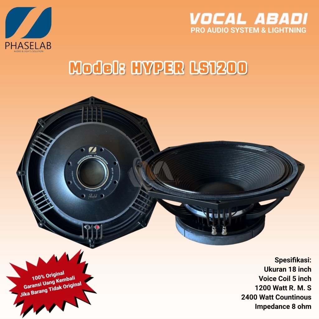 SPEAKER COMPONENT PHASELAB HYPER LS1200