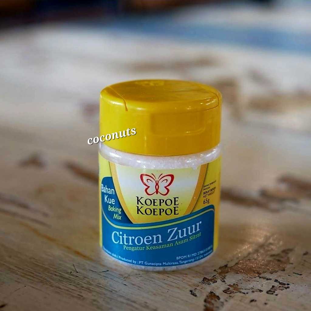 

Koepoe Koepoe Citroen Zuur / Pengatur Keasaman Asam Sitrat Citroen Zur 65 gr
