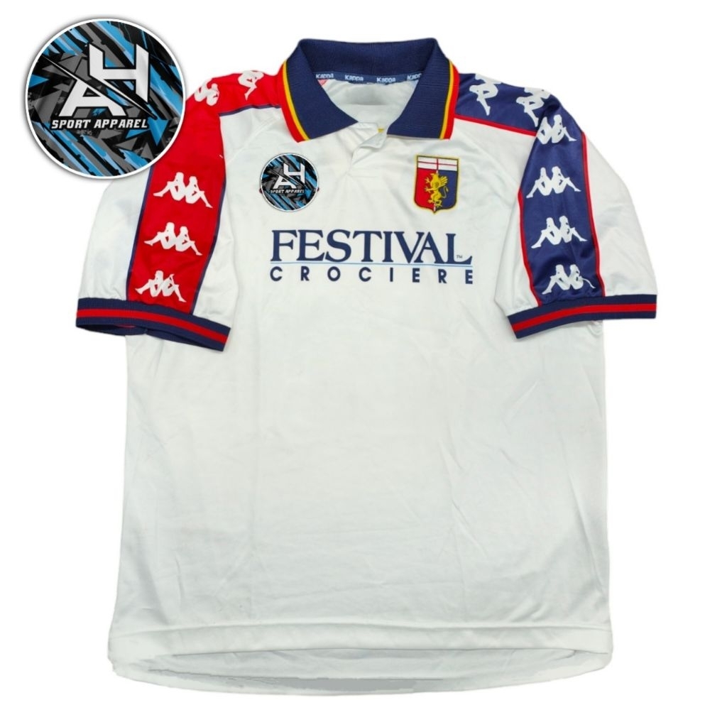 JERSEY GENOA AWAY 1999 JERSEY RETRO VINTAGE KAPPA FESTIVAL