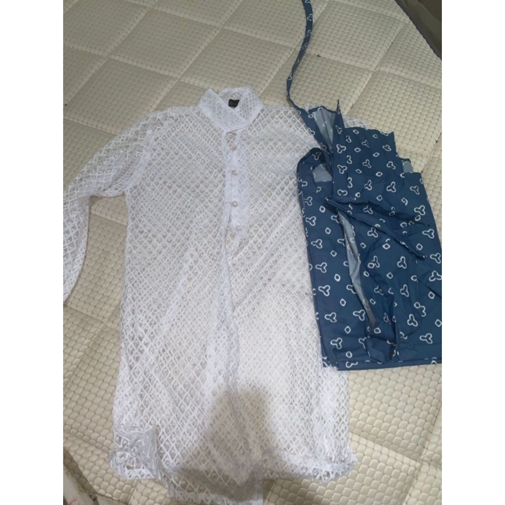 1set setelan kondangan rok lilit+outer