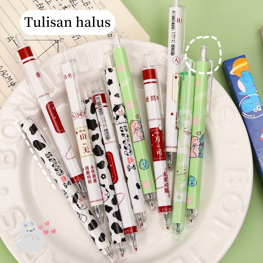

Pensil Tekan Kartun Berdesain Menarik Hadiah Kecil untuk Siswa Pensil Blind Box Imut Perlengkapan Tulis
