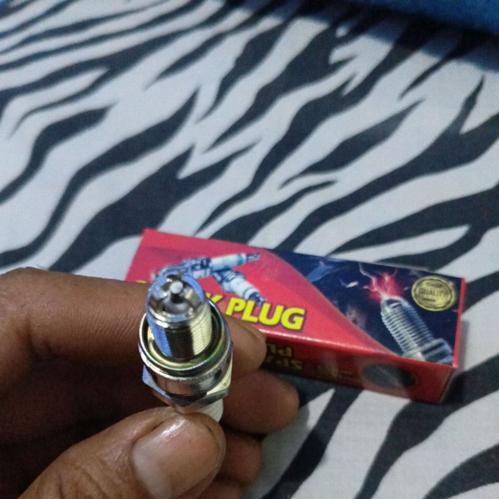 Busi racing BOGO & NDK C7HSA kaki 3 drat pendek untuk grand, supra fit, revo legenda, mio, jupiter z