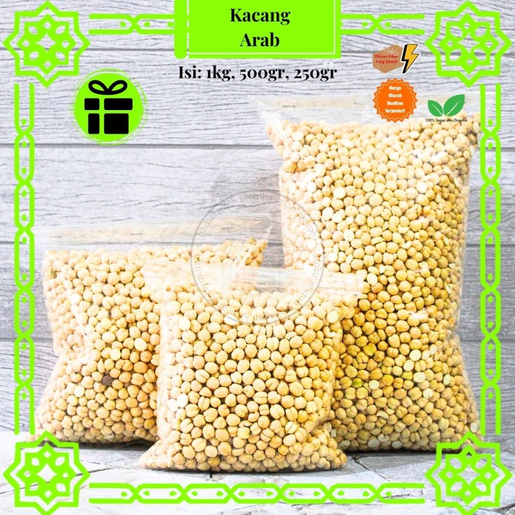 

Aneka Makanan Sajian Khas Oleh Oleh Haji dan Umroh 1kg 500gr 250gr | Kacang Arab chick peas | Kismis Golden Raisin | Kismis Siimin Manis | Kurma Khalas